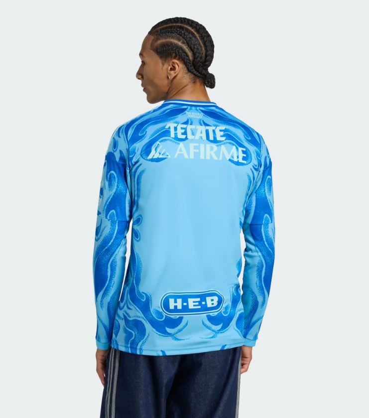 Jersey Tigres UANL 2025/26 Visitante Manga Larga Hombre