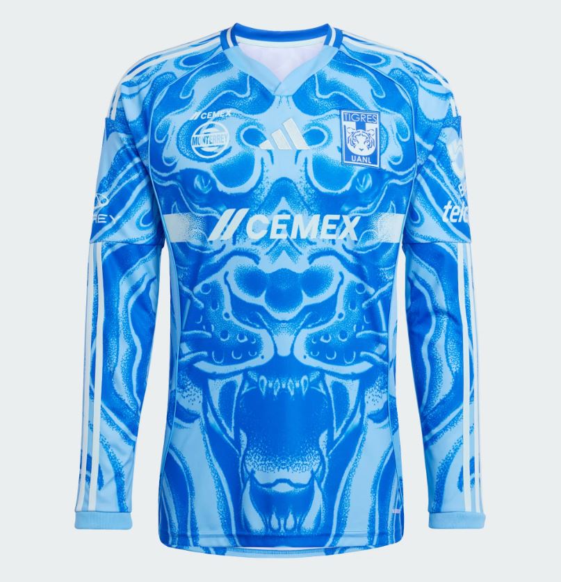 Jersey Tigres UANL 2025/26 Visitante Manga Larga Hombre