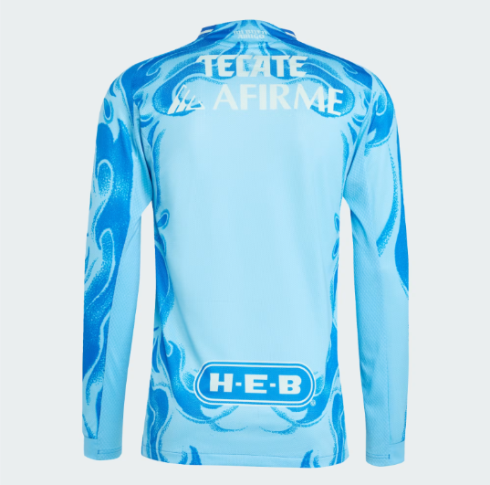 Jersey Tigres UANL 2025/26 Visitante Manga Larga Versión Jugador Hombre