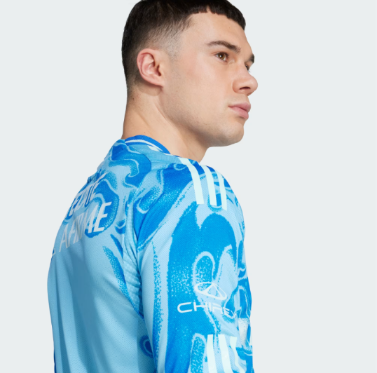 Jersey Tigres UANL 2025/26 Visitante Manga Larga Versión Jugador Hombre