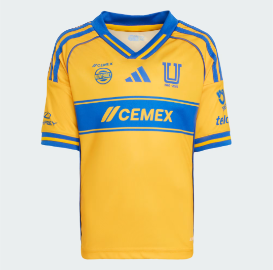 Uniforme Tigres UANL 2025/26 Local Niños