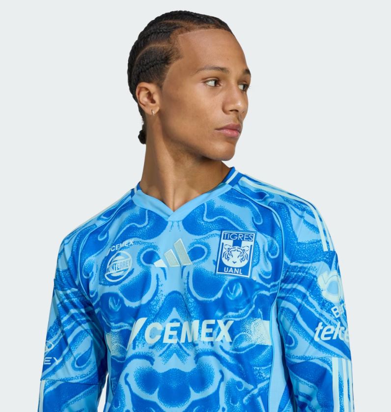 Jersey Tigres UANL 2025/26 Visitante Manga Larga Hombre