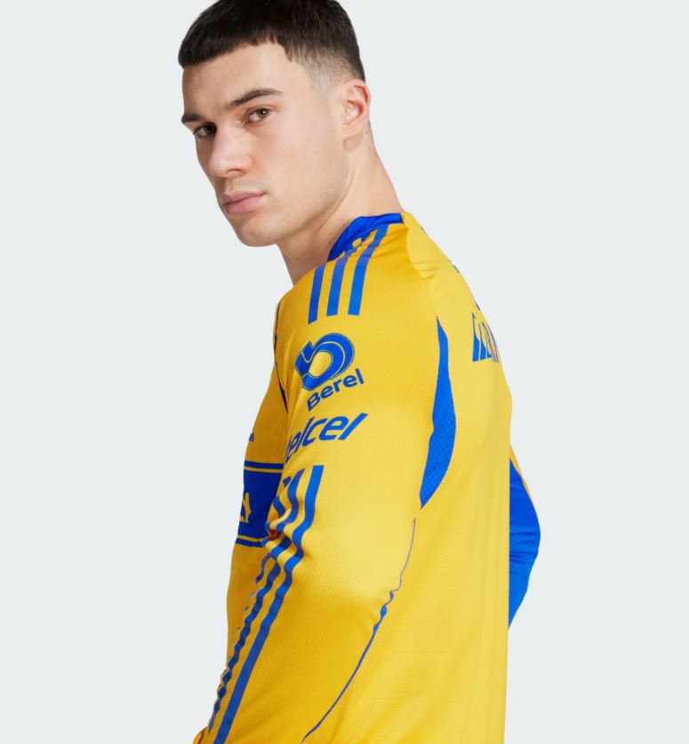 Jersey Tigres UANL 2025/26 Local Manga Larga Versión Jugador Hombre